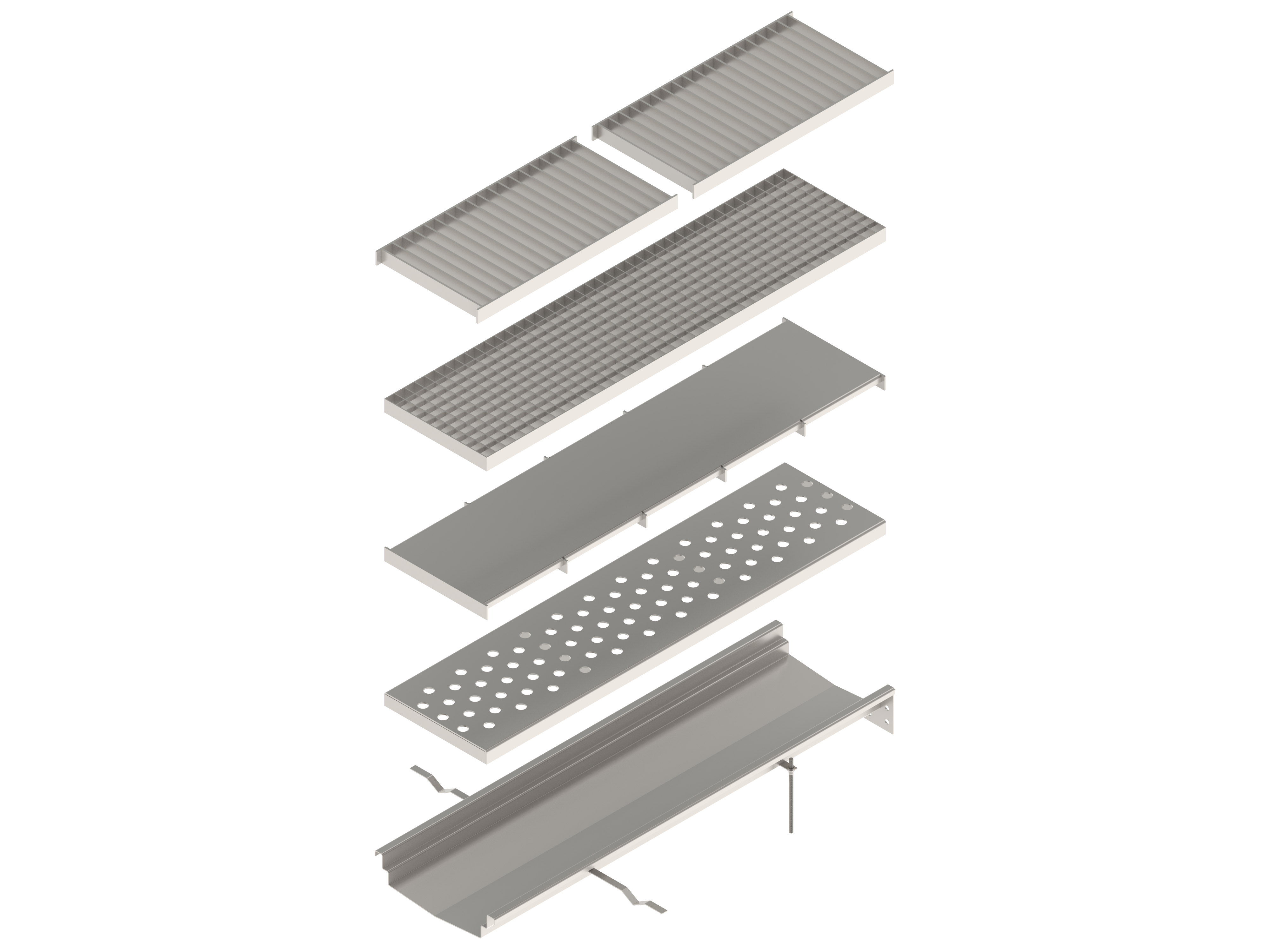 Лоток водоотводный из нержавеющей стали Евро 230